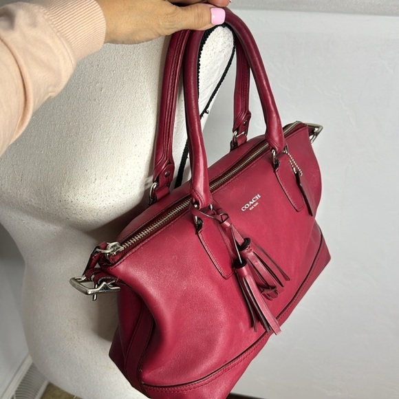 Coach Legacy Molly Eastwest Red Leather Shoulder Bag CP6628A - Picture 10 of 14